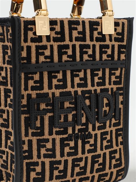 borsa fendi tela monogram|Borsa Fendi Sunshine In Tela Monogram FF Nuova .